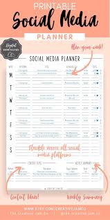 Download blank editable to do list templates for business. Social Media Planner Printable Tracker For Instagram Youtube Facebook Pinterest Blog Content Business Marketing Planner To Do List Social Media Planner Printable Social Media Planner Social Media Content Calendar