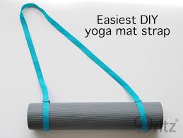 Sewing Activewear How To Make An Easy Yoga Mat Strap Makesomething Blog Yoga Mat Strap Diy Yoga Yoga Strap