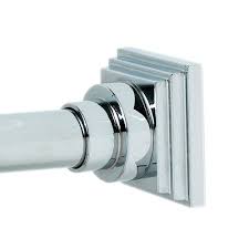 We supply trade quality diy and home improvement the wickes 35mm black textured square shower tray with its modern stylish slate effect is practical and ideal for a family bathroom. Zenna Home 43 In 72 In Square Finial Tension Curtain Rod In Chrome 689ss The Home Depot