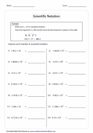 Scientific Notation Worksheets Scientific Notation Word Problems Scientific Notation Word Problem Worksheets