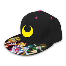 Sailor Moon Sailor Moon Logo Black Cap Eb Games Australia Moon Logo Black Cap Sailor Moon