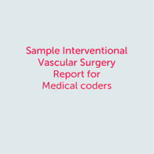 Sample Interventional Vascular Coding Practice Charts