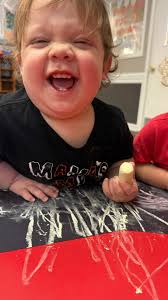 Tiny hands, colorful plans 🎨 Chalk fun with Ms. Karen's wobblers in  Cartersville!