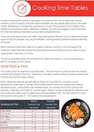 Print off the instant pot cooking times pdf. Instant Pot Cooking Time Tables Instantpot Com Instant Pot Pork Instant Pot Dinner Recipes Cooking Time