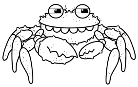 Detailed Drawing Of A Cartoon Crab Fish Drawings Sea Creatures Drawing Drawings