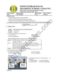 Soal pg materi congratulations and compliment terdiri dari 20 nomor, dilengkapi kunci jawaban dan dapat di download dalam bentuk pdf secara gratis. English Eight Grade Mid Semester Assessment Of Semester 1 Indonesia Esl Worksheet By Ashsyams