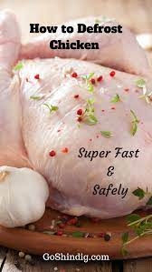 How To Defrost Chicken Safe And Fast Defrost Chicken Frozen Chicken Crockpot Cooking Frozen Chicken