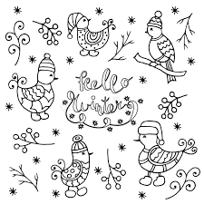 They brighten a winter day. Winter Coloring Page Stock Illustrations 7 381 Winter Coloring Page Stock Illustrations Vectors Clipart Dreamstime