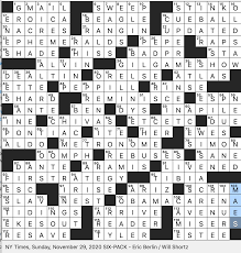 Start with the blue bottle and the blue bag. Rex Parker Does The Nyt Crossword Puzzle November 2020