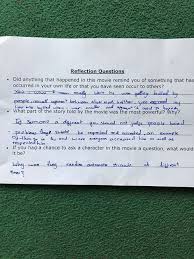 Reflection papers on a movie. Untitled Reflection Questions Bullying 10 Year Old Boy