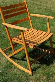 Antique Telescope Folding Maple Rocking Arm Chair Patio Chair Portable Porch Chair Sold Wooden Rocking Chairs Classic Rocking Chair Rocking Chair
