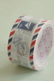 Items Similar To Airmail Deco Tape Packing Tape Paris Decorative Tape Packaging Super Cute On Etsy Decorative Tape Airmail Envelopes Planner Washi