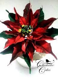 Gumpaste Poinsettia Sugar Flowers Gum Paste Flowers Flower Tutorial