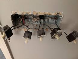 Replacing 5 Gang Light Switches That Have 3 Of Them Daisy Chained Together Home Improvement Stack Exchange
