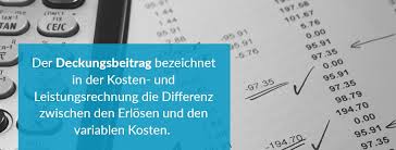 Unter variablen kosten sind all jene kosten zu sehen, die abhängig vom beschäftigungsgrad und der produktionsmenge entstehen. Deckungsbeitrag Formel 1 2 Deckungsbeitragsrechnung