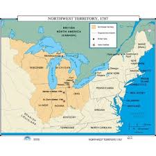 U S History Wall Maps Northwest Territory Northwest Territories History Wall Wall Maps