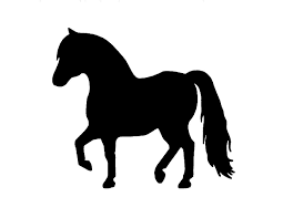 Miniature Horse Metal Steel Not Painted 7 Inch Usa Silhouette Disegni
