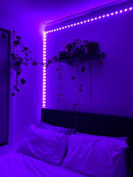 Blue Purple Led Strip Light In Bedroom Led Lighting Bedroom Led Strip Lights Bedroom Light Blue Bedroom Aesthetic, fashion, jewellery, accesories, photgoraphy, travel, prints anything with a blue mood to it!! blue purple led strip light in bedroom