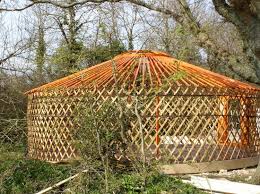 Village Of Mongolian Yurts In 2020 Garden Landscape Design Backyard Fun Landscape Design