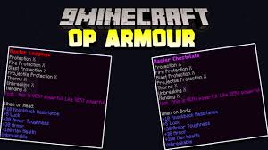 Armor is a category of items that provide players and certain mobs with varying levels of protection from common damage types, and … Op Armour Data Pack 1 17 1 Becomes Invincible 9minecraft Net