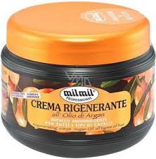 Creme of nature argan oil creamy oil moisturising hair lotion restores moisture. Mil Mil Argan Oil Regenerating Hair Cream For All Hair Types 500 Ml Vmd Parfumerie Drogerie