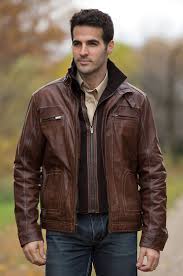 Memphis Lambskin Leather Bomber Jacket Overland Leather Jacket Men Best Leather Jackets Brown Leather Bomber Jacket