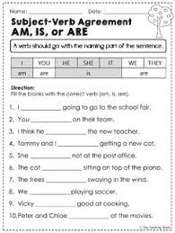 Let's see how he does in class. Subject Verb Agreement Practice Sheets Subject Verb Agreement Subject And Verb Subject Verb Agreement Activities