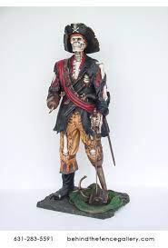 72 inches tall by 22 inches diameter mdf wood base by 29 inch depth weight: Life Size Pirate Statues Life Size Statue