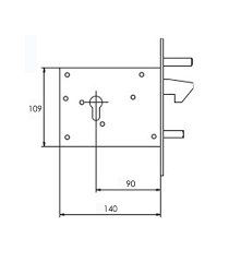 Gancio per asciugamanoacquista direttamente online a â‚¬ 9.99. Egi 381 Electric Mortice Lock With Hook And Cylinder For Sliding Doors And Gates