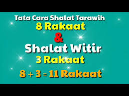 Solat sunat tarawih boleh dilakukan sama ada secara sendirian atau berjemaah bersama keluarga di rumah.mu. Tata Cara Shalat Tarawih 8 Rakaat Dan Witir 3 Rakaat Youtube