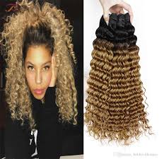 Find great deals on ebay for blonde curly weave. Honey Blonde Dark Roots Ombre Deep 1b 27 Curly Human Hair Weave Indian Human Hair Extensions One Set Straight Human Hair Weave Human Hair Weave Styles From Bobbicollection 91 48 Dhgate Com