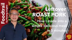 It's ready in about 30 minutes. Chinese Roast Pork Leftovers Ideas Part 2 Simple Stir Fry Roast Pork Leftovers Youtube
