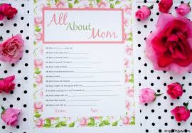 Father's day is always celebrated on the third sunday in june in the united states. Mother S Day Questionnaire Printable A Cup Full Of Sass
