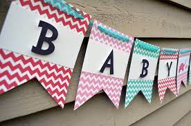 Chevron Striped Baby Shower Banner Elephant Baby Shower Banner Baby Shower Banner Elephant Baby Showers