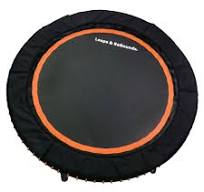 LEAPS & REBOUNDS 40" Mini Fitness Trampoline & Rebounder for Adults, Orange