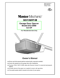 master mechanic security 642 2mm owner