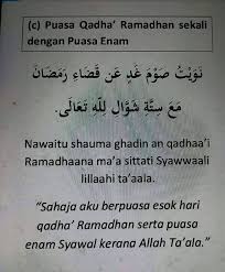 Lafaz Niat Puasa Enam Bulan Syawal Kisah Viral Dunia