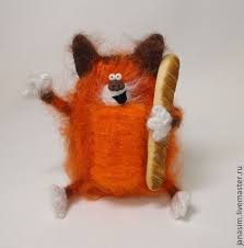 kot s batonom zakazat na yarmarke masterov 1vqz3ru myagkie igrushki sankt peterburg vojlochnye kukly myagkie igrushki kot