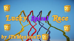 There are about 150 drops available as well as the new ones . Lucky Block Spiral Race Minecraft Map