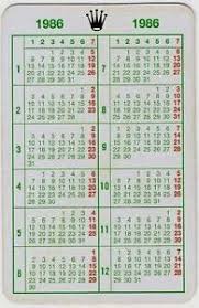1989 bukan tahun kabisat, itu memiliki 365 hari. Hurtigste Kalender 1986