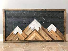 The Leading Understandings For Recognizing Crucial Problems For Modern Woodworking Plans Ideas Wood Wall Art Decor Mountain Wood Wall Art Rustic Wood Wall Art