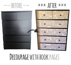 Beautify An Ikea Malm Dresser With Decoupage Technique Ikea Malm Malm Dresser Ikea Malm Dresser