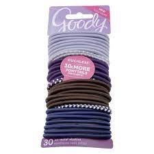 Goody Goody Ouchless Purple Navy Brown No Metal Elastics 30 Count Walmart Com In 2021 Navy And Brown Natural Hair Moisturizer Purple