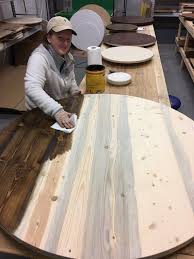 Using a plunge router, cut a 48 circle out of the table planks. Round Table Top Replacement Table Tops Custom Table Top Only Etsy Custom Table Top Diy Table Top Round Table Top