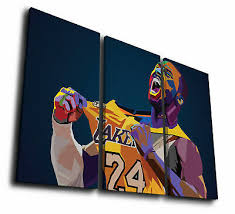 Picture Printed On High Quality Canvas Clear Gallery Quality Used Fade Resistant Inks And Cream Colored Matt Dry Moun In 2020 Kobe Bryant Poster Canvas Home Artwork