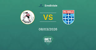 Sparta Rotterdam x PEC Zwolle Palpite: Prévia e Análise da Partida | Eredivisie 08-03-2026