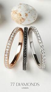 Black And Rose Gold Engagement Rings Be In Fashion With These Rose Gold And Black Diamond Rings Style Rings Eternity Ring Diamond Black Diamond Bands Bridal Jewelry