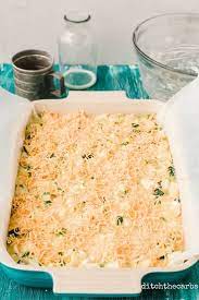 Spread the ricotta mixture (about 1 1/2 tablespoons each) evenly onto each zucchini slice, spreading to cover. Low Carb Zucchini And Bacon Slice Quiche Ditch The Carbs