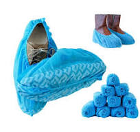 Holibanna 100Pcs Disposable Shoe Cover Thicken Non Woven Overshoes