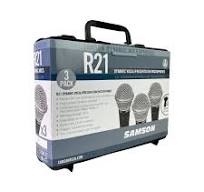 SAMSON Professional Dynamic Microphone 3 Mic in One Box